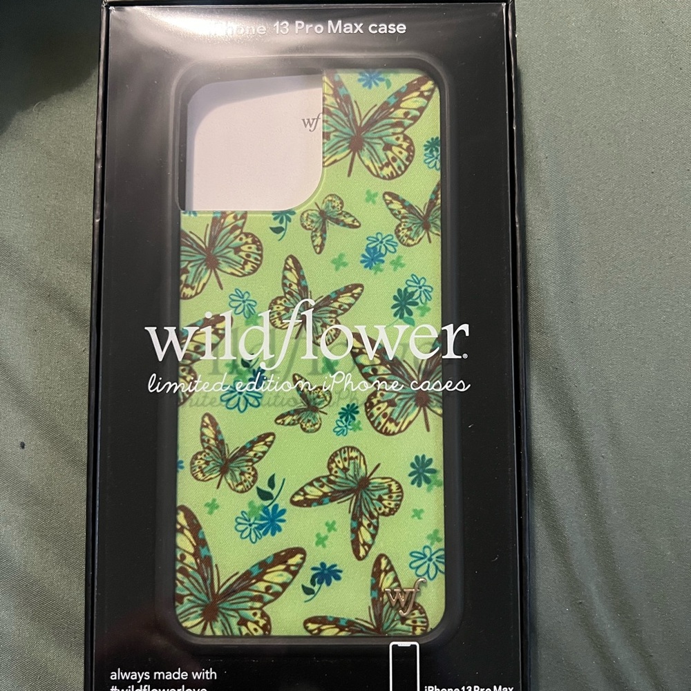 Wildflowers Vibrant Butterfly iPhone 13 Pro Max Case